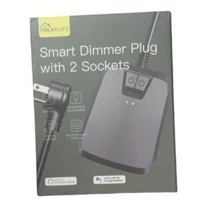 TreatLife  Wifi Outdoor Smart Dimmer Plug 2 Individual Control Sockets 600w